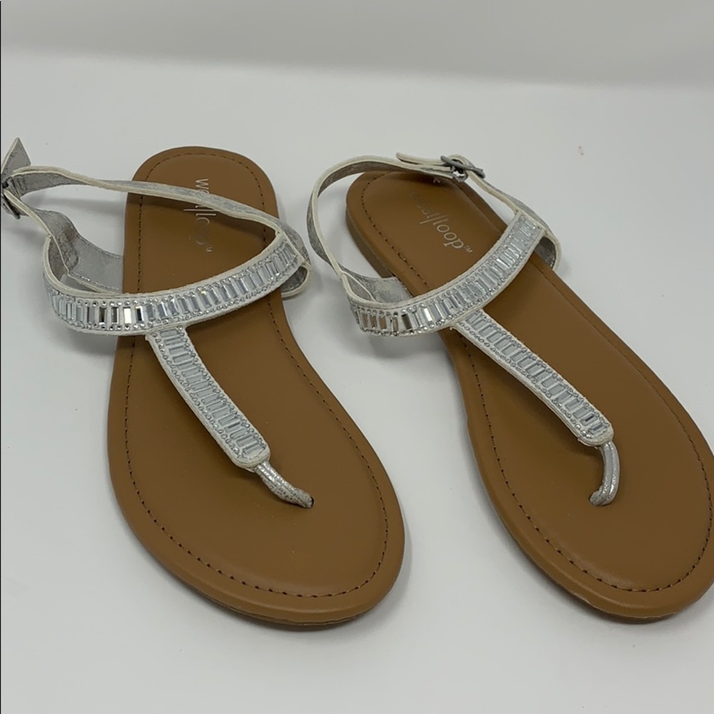 New Sandles; never worn: west loop. Clean